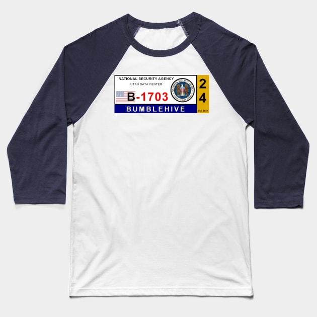 NSA Bumblehive Vehicle Access Pass Baseball T-Shirt by Starbase79